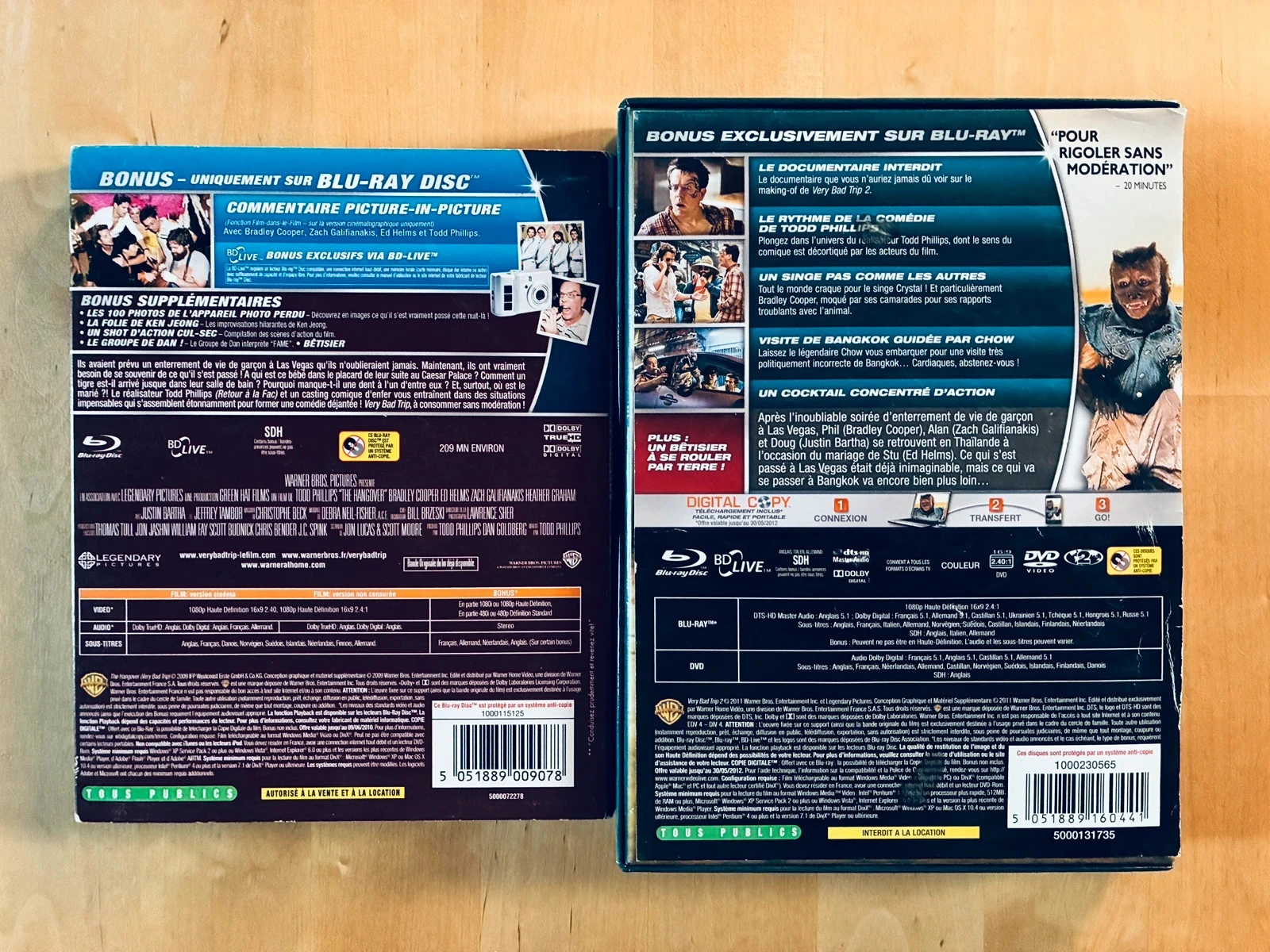 Lot 2 Blu-ray Very Bad Trip 1 en 2. – photo 2